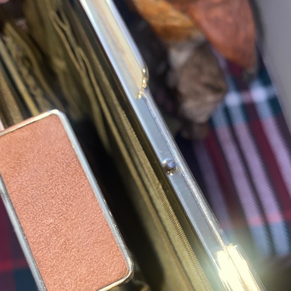 Vintage 60s - Taupe/Tan Suede Satchel - gold tone rim- acetate lining - Picture 11 of 12